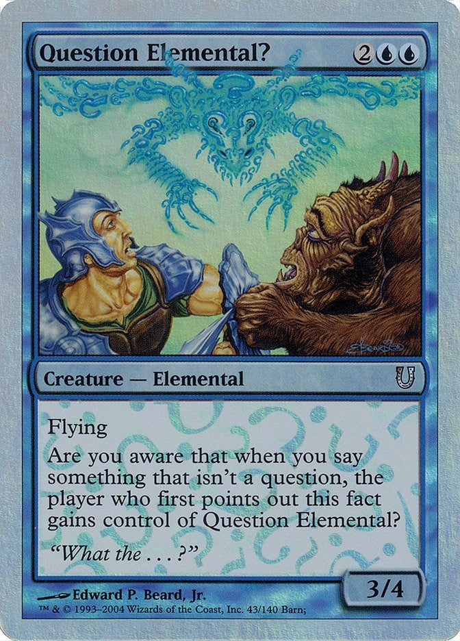 Image for Question Elemental? (Alternate Foil) (43) [Unhinged]
