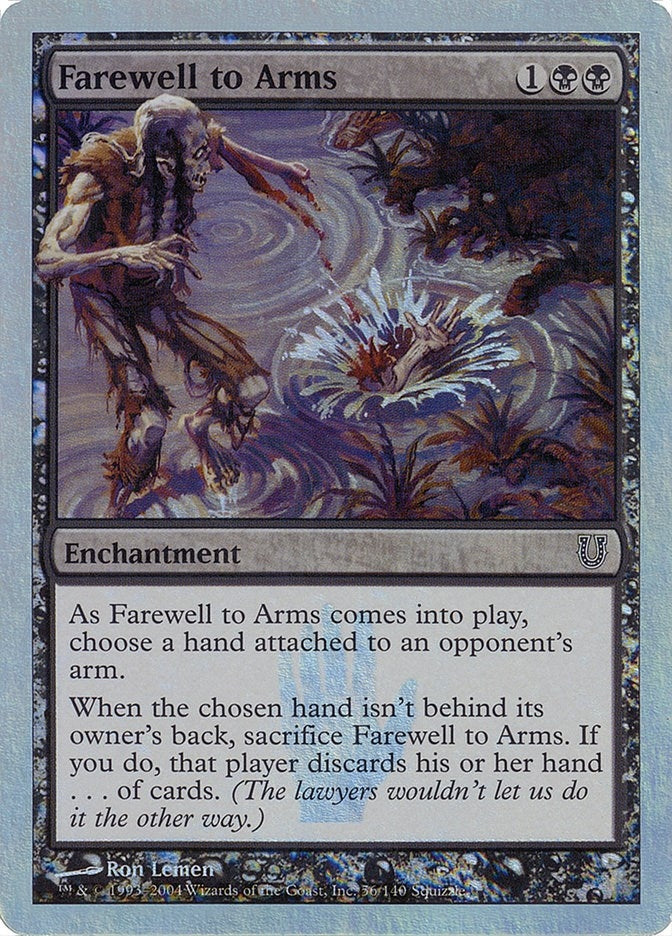 Image for Farewell to Arms (Alternate Foil) (56) [Unhinged]