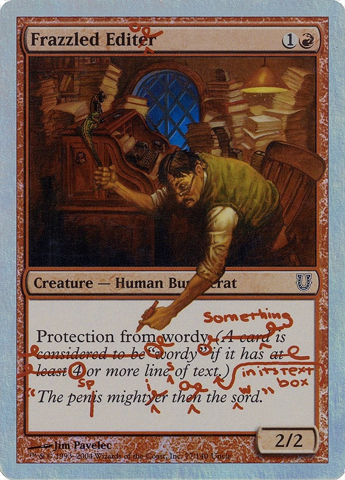 Image for Frazzled Editor (Alternate Foil) (77) [Unhinged]