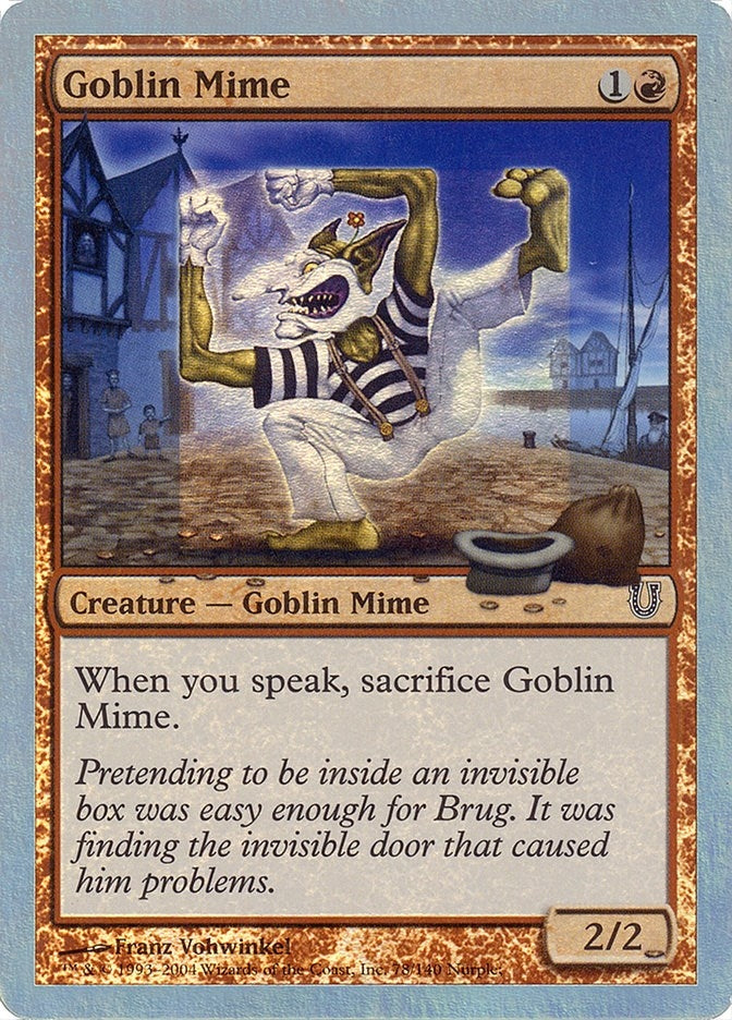 Image for Goblin Mime (Alternate Foil) (78) [Unhinged]