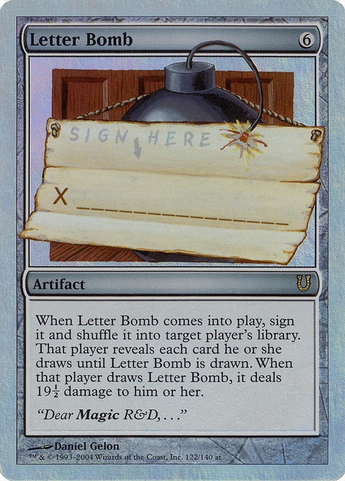 Image for Letter Bomb (Alternate Foil) (122) [Unhinged]
