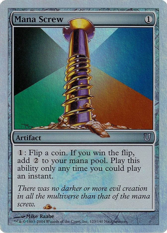 Image for Mana Screw (Alternate Foil) (123) [Unhinged]