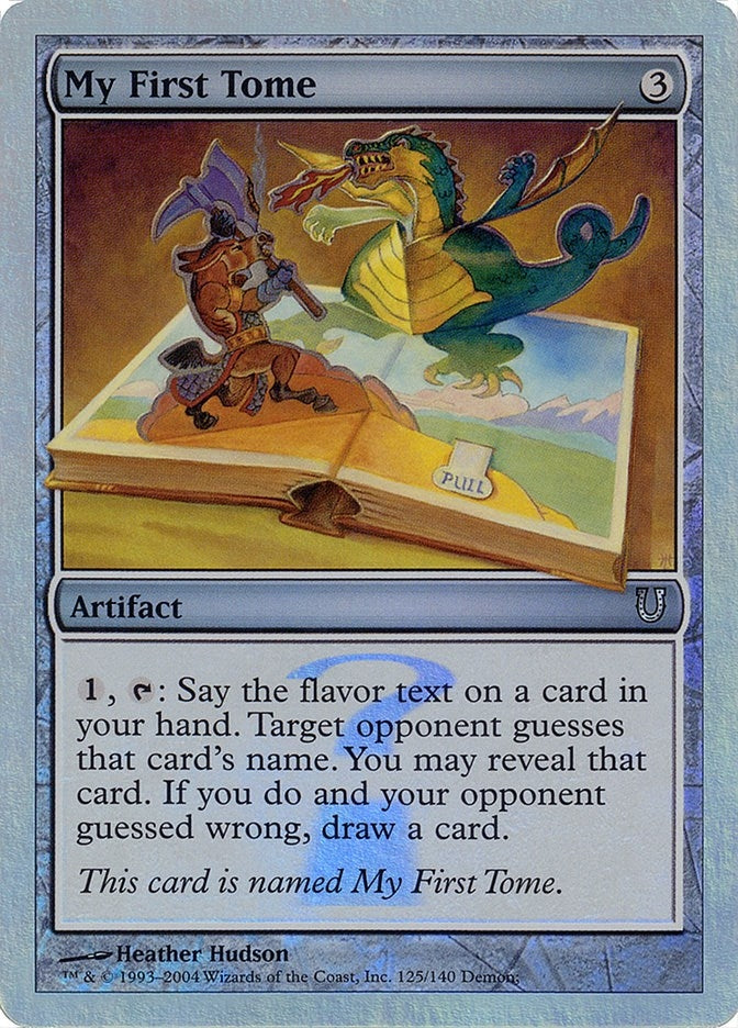 Image for My First Tome (Alternate Foil) (125) [Unhinged]