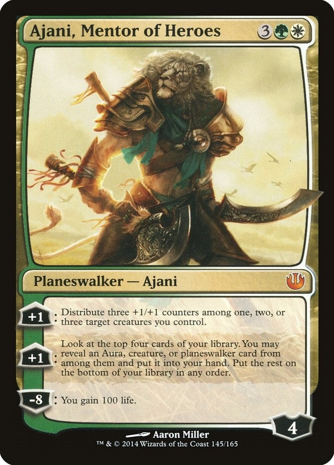 Image for Ajani, Mentor of Heroes (145) [Journey Into Nyx]
