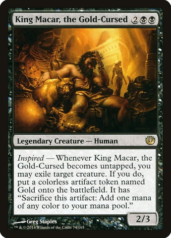 Image for King Macar, the Gold-Cursed (74) [Journey Into Nyx]