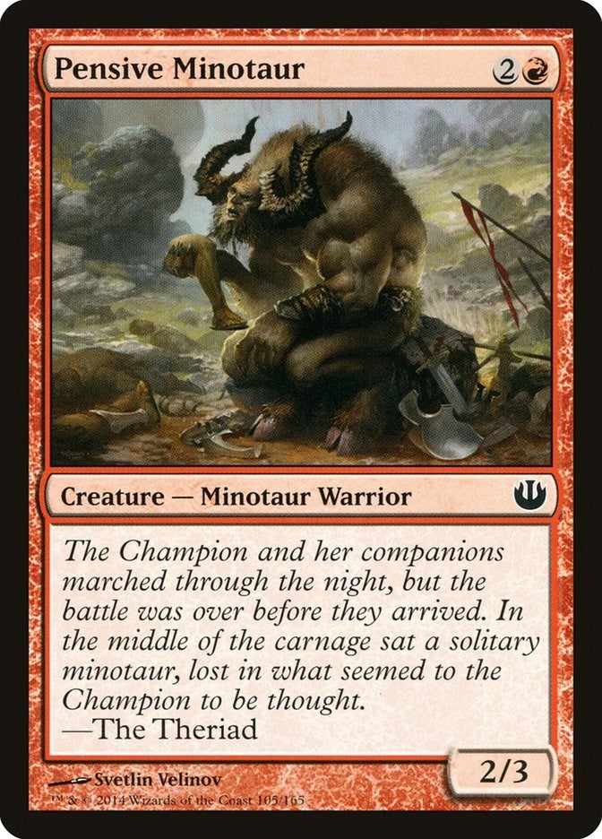 Image for Pensive Minotaur (105) [Journey Into Nyx]