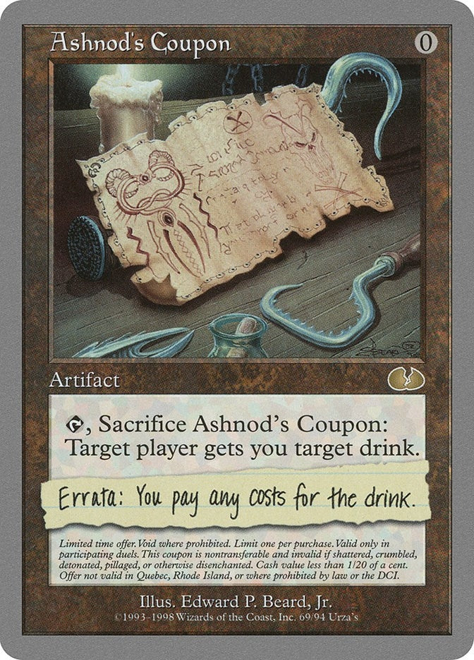 Image for Ashnod's Coupon (69) [Unglued]