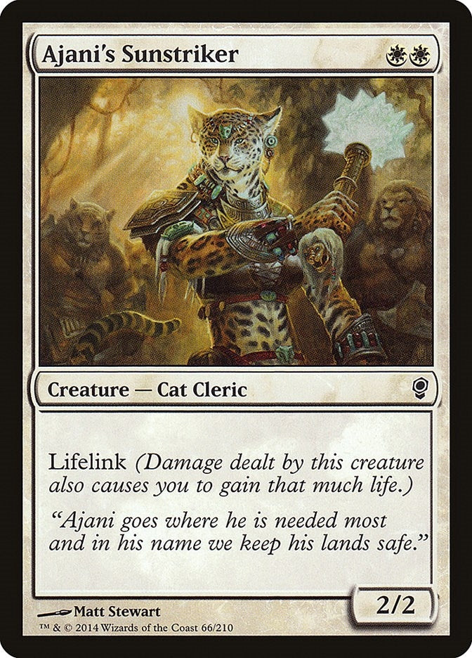 Image for Ajani's Sunstriker (66) [Conspiracy]