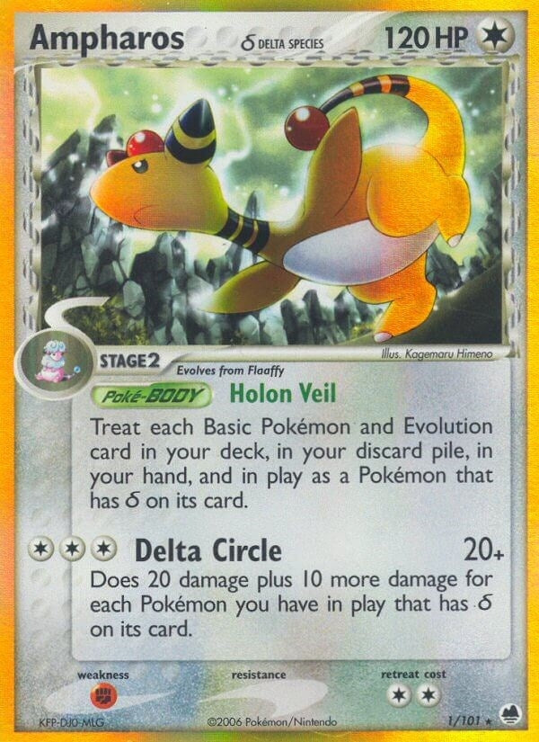 Image for Ampharos (Delta Species) (1/101) [Dragon Frontiers]