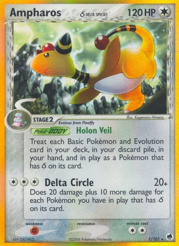 Image for Ampharos (Delta Species) (1/101) [Dragon Frontiers]