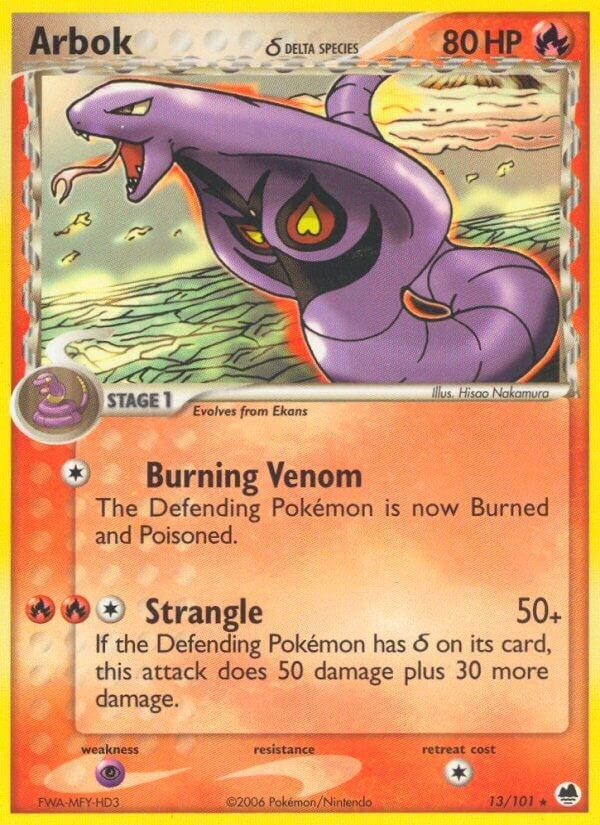 Image for Arbok (Delta Species) (13/101) [Dragon Frontiers]