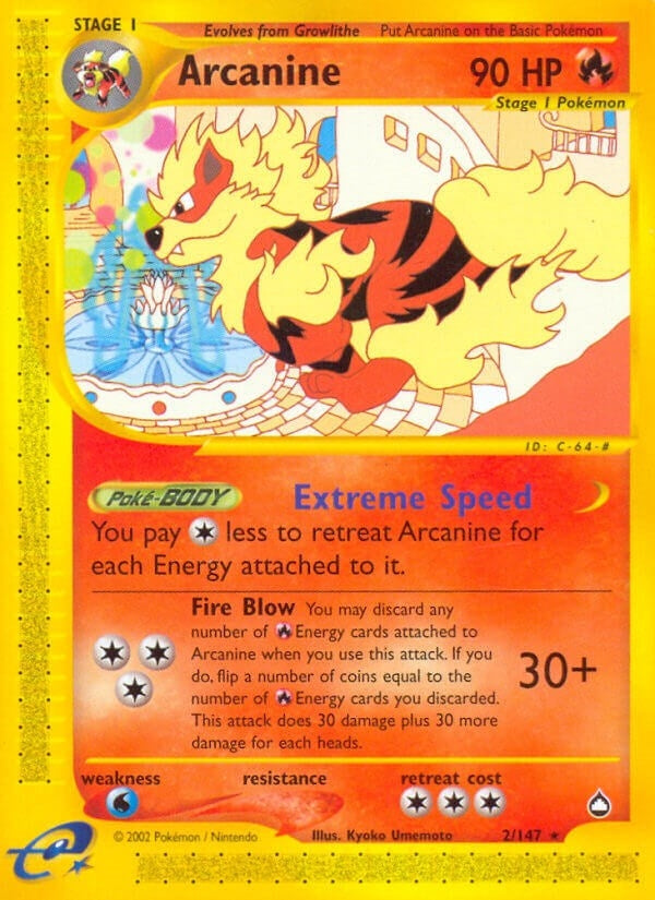 Image for Arcanine (002/147) [Aquapolis]