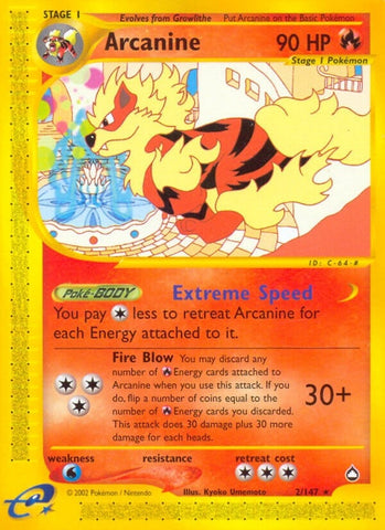 Image for Arcanine (002/147) [Aquapolis]