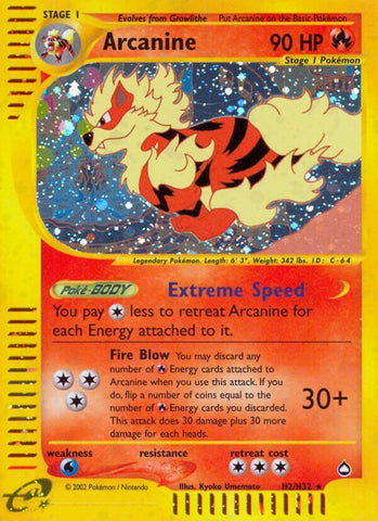 Image for Arcanine (H2) (H02/H32) [Aquapolis]