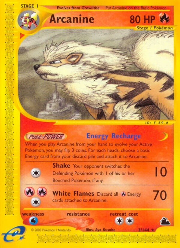 Image for Arcanine (3) (003/144) [Skyridge]
