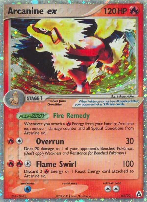 Image for Arcanine ex (83/92) [Legend Maker]