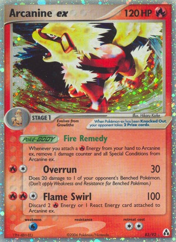 Image for Arcanine ex (83/92) [Legend Maker]