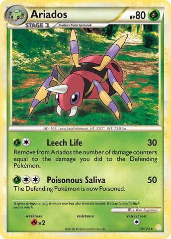 Image for Ariados (15/123) [HeartGold SoulSilver]