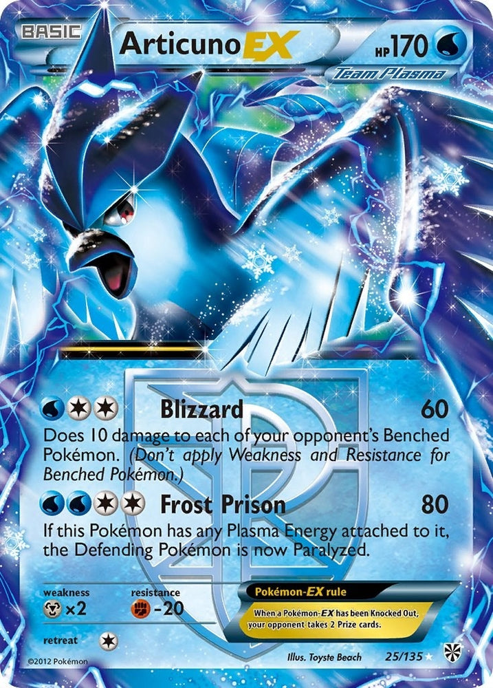 Image for Articuno EX (Team Plasma) (25/135) (Plasma Storm) (PLS) - Pokemon