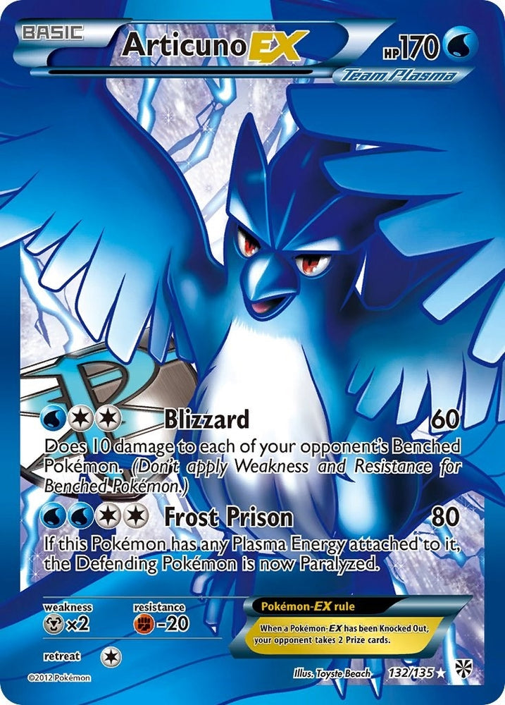 Image for Articuno EX (Team Plasma) (132 Full Art) (132/135) [Plasma Storm]