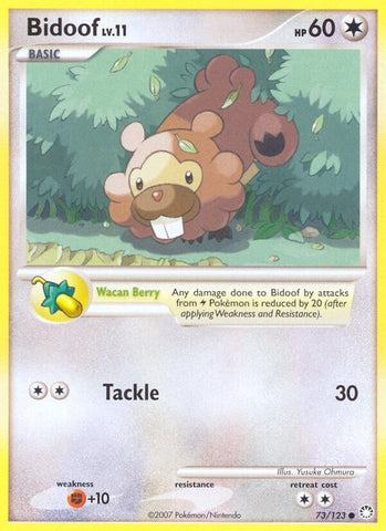 Image for Bidoof (73/123) (Mysterious Treasures) - Pokemon