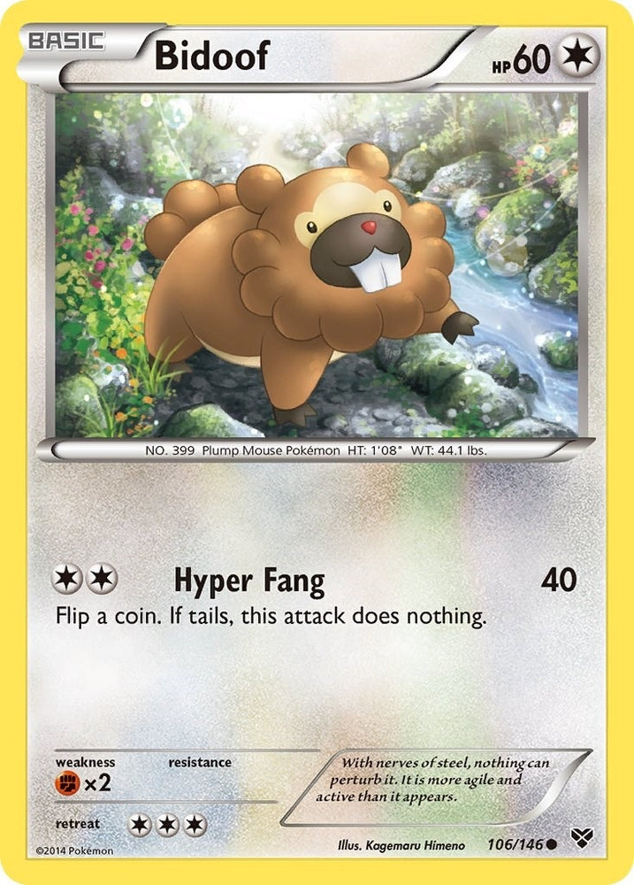 Image for Bidoof (106/146) [XY Base Set]