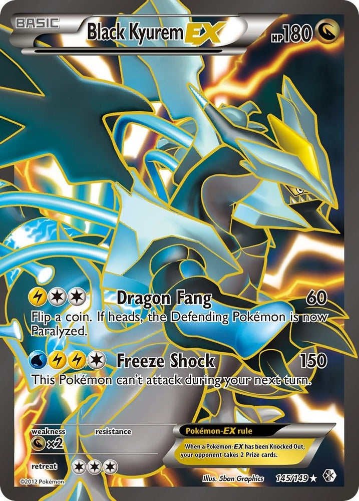 Image for Black Kyurem EX (145 Full Art) (145/149) [Boundaries Crossed]