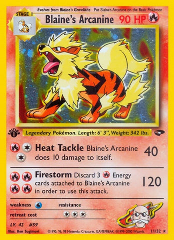 Image for Blaine's Arcanine (001/132) [Gym Challenge]