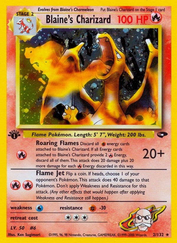 Image for Blaine's Charizard (002/132) [Gym Challenge]