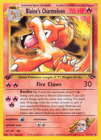 Image for Blaine's Charmeleon (031/132) [Gym Challenge]
