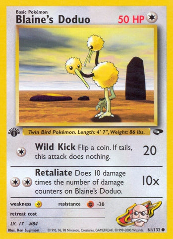 Image for Blaine's Doduo (061/132) [Gym Challenge]