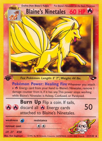 Image for Blaine's Ninetales (021/132) [Gym Challenge]