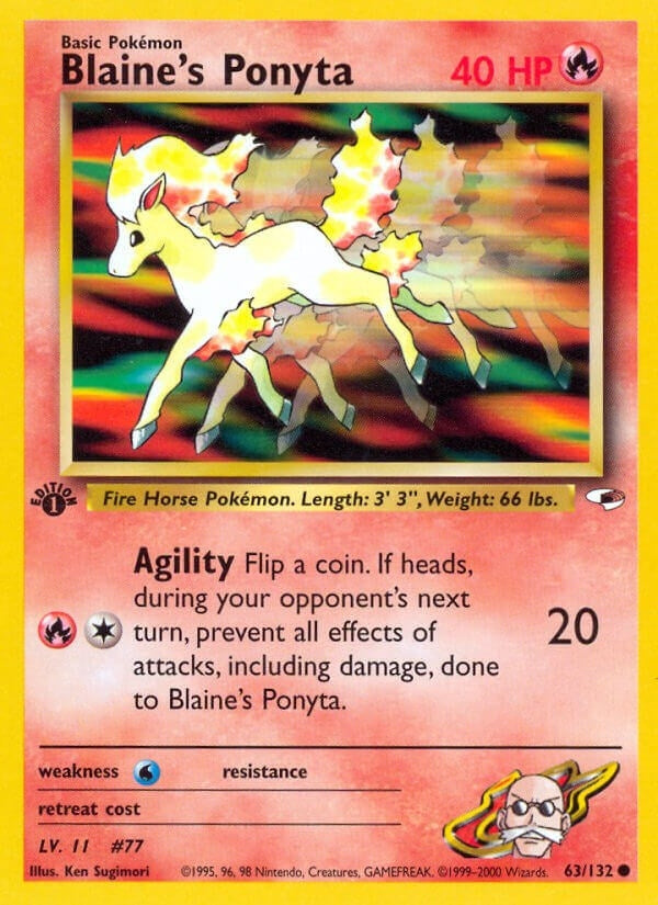 Image for Blaine's Ponyta (063/132) [Gym Heroes]