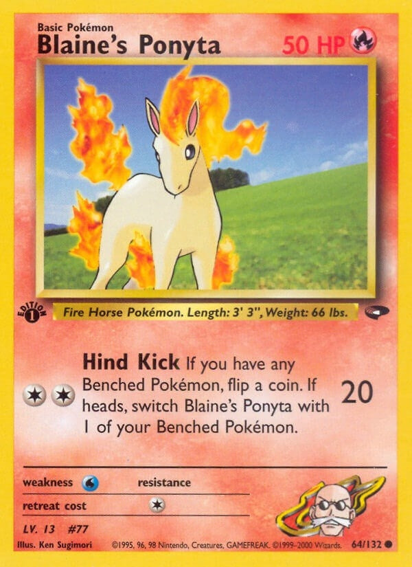 Image for Blaine's Ponyta (064/132) [Gym Challenge]