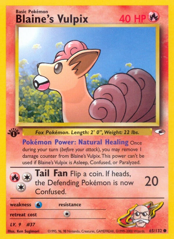 Image for Blaine's Vulpix (065/132) [Gym Heroes]