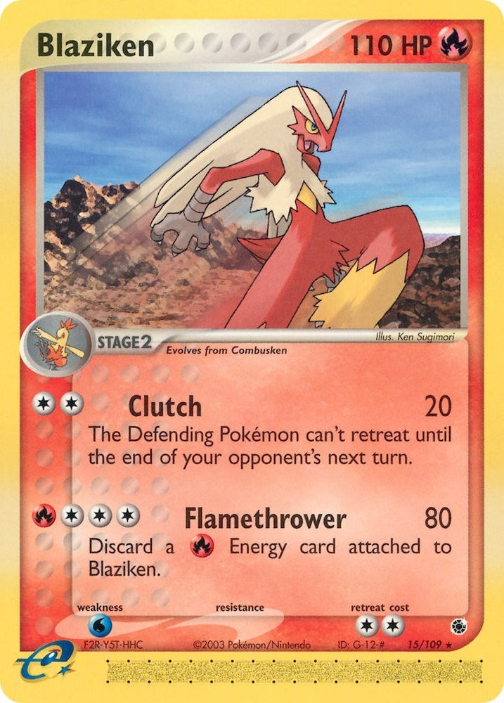 Image for Blaziken (15/109) [Ruby and Sapphire]