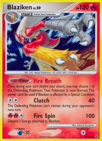Image for Blaziken (3/127) [Platinum]