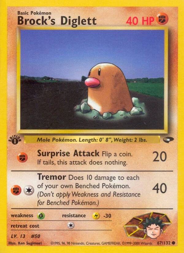 Image for Brock's Diglett (067/132) [Gym Challenge]