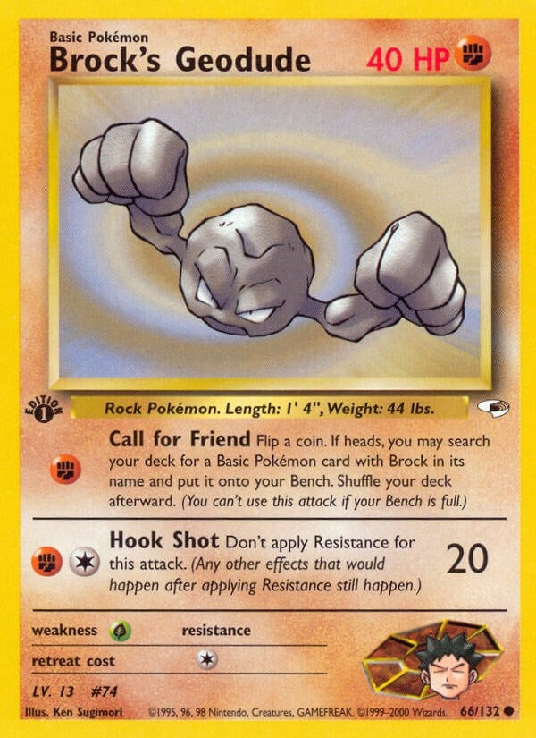 Image for Brock's Geodude (66) (066/132) [Gym Heroes]