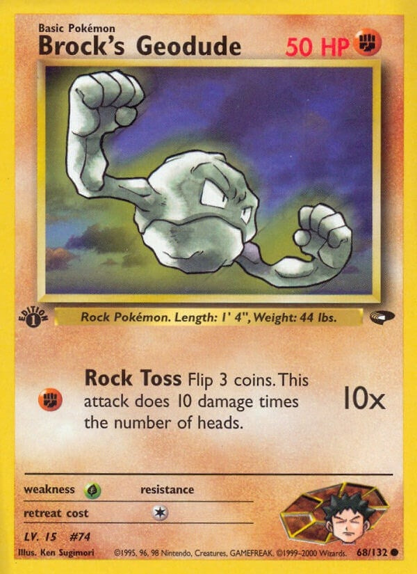 Image for Brock's Geodude (068/132) [Gym Challenge]