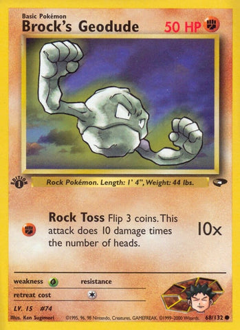 Image for Brock's Geodude (068/132) [Gym Challenge]
