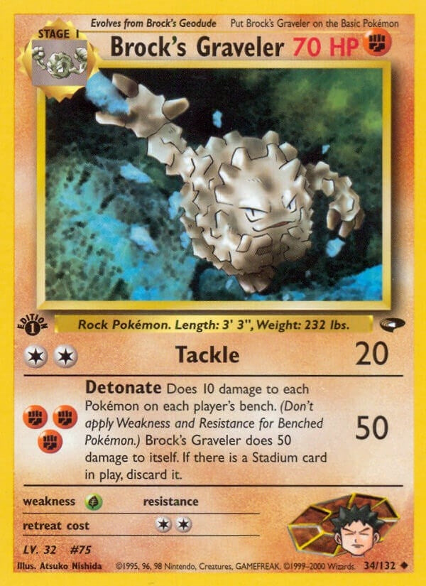 Image for Brock's Graveler (034/132) [Gym Challenge]