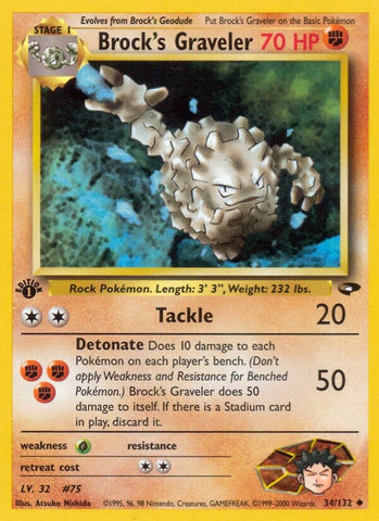 Image for Brock's Graveler (034/132) [Gym Challenge]