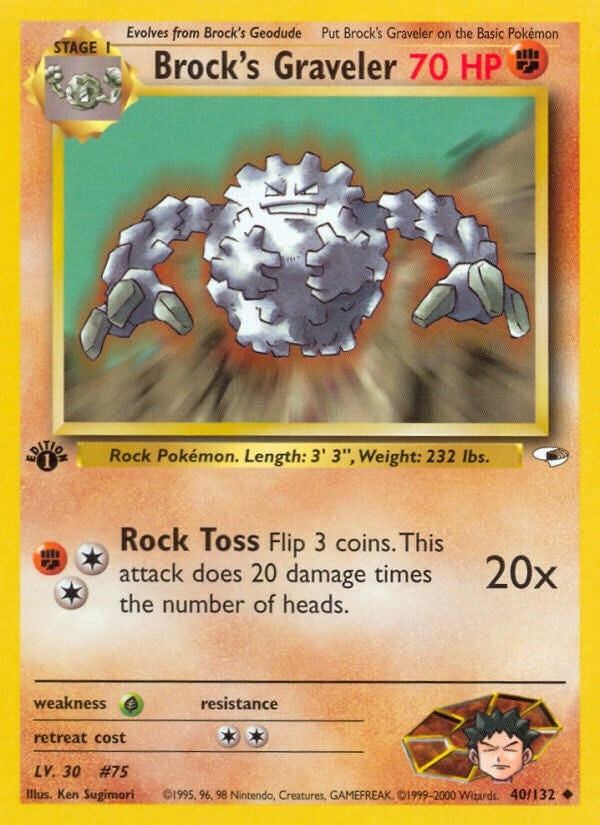 Image for Brock's Graveler (040/132) [Gym Heroes]