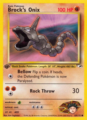Image for Brock's Onix (69) (069/132) [Gym Heroes]