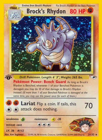 Image for Brock's Rhydon (002/132) [Gym Heroes]