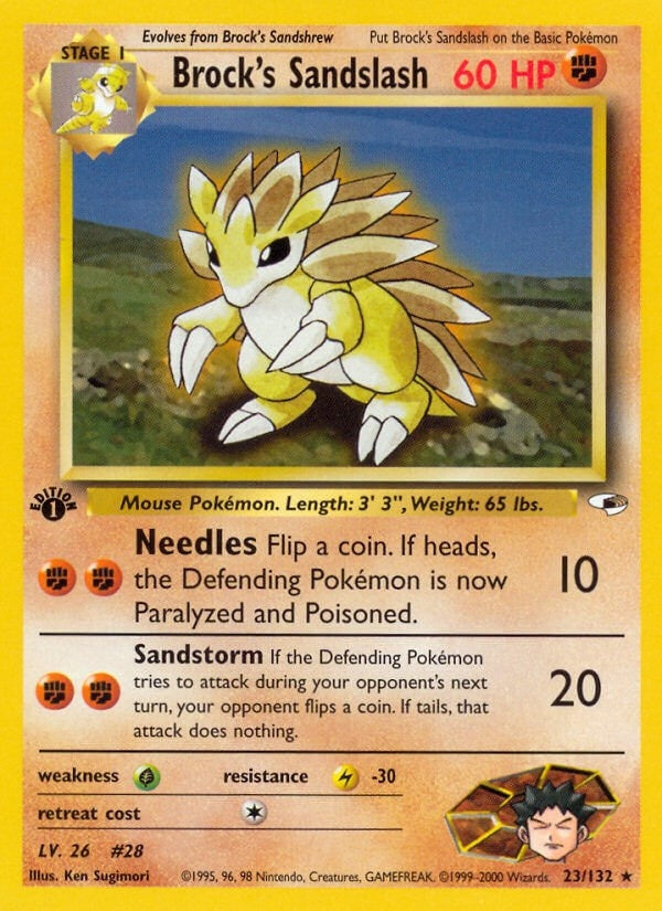 Image for Brock's Sandslash (023/132) [Gym Heroes]