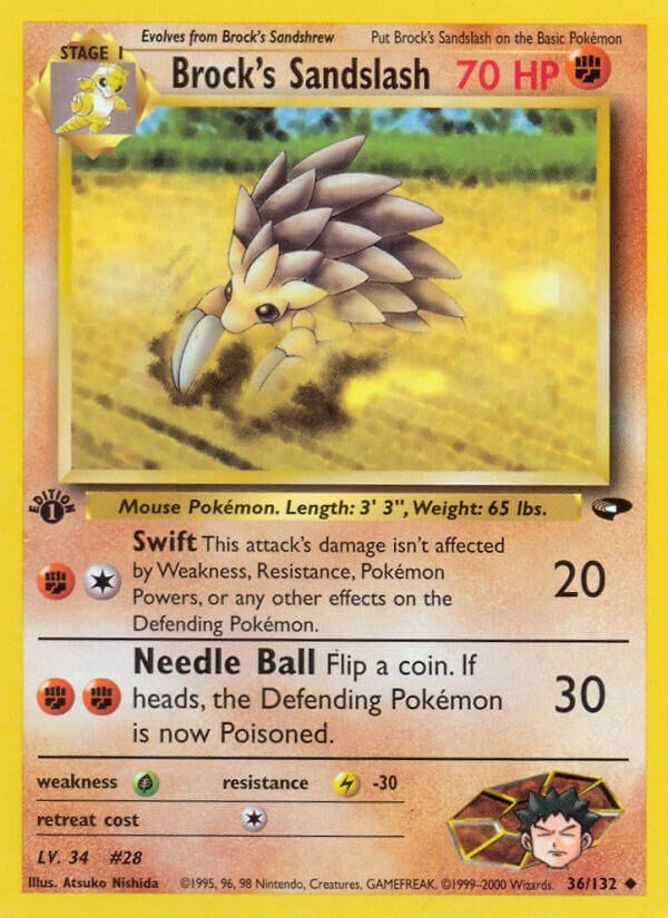 Image for Brock's Sandslash (036/132) [Gym Challenge]