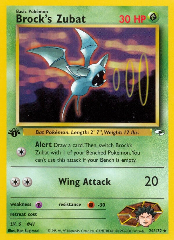 Image for Brock's Zubat (24) (024/132) [Gym Heroes]