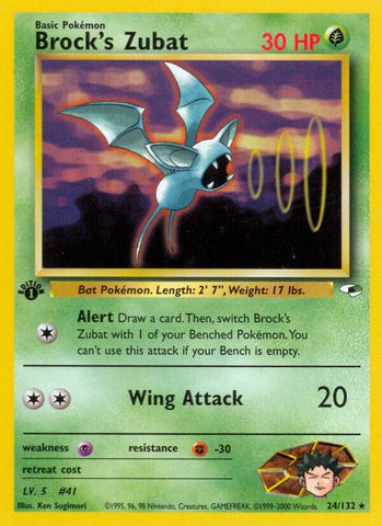 Image for Brock's Zubat (24) (024/132) [Gym Heroes]